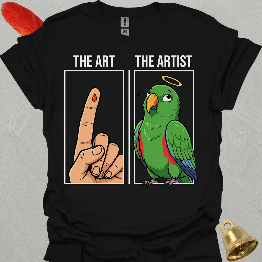 Male Eclectus Parrot The Artist T-Shirt