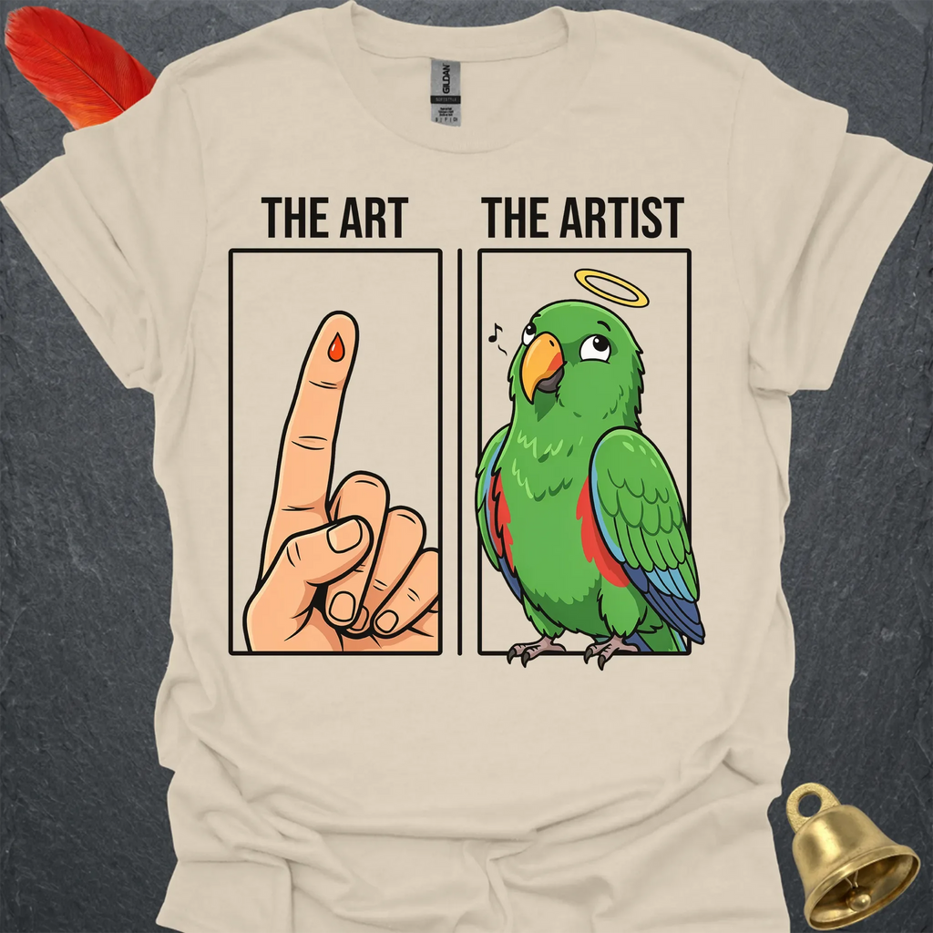 Male Eclectus Parrot The Artist T-Shirt