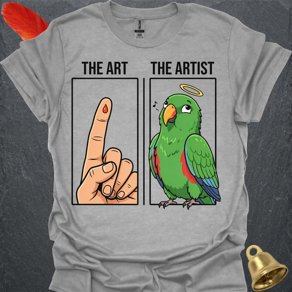 Male Eclectus Parrot The Artist T-Shirt