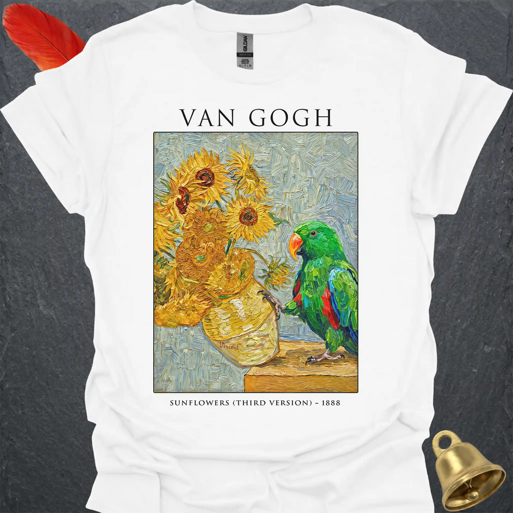 Male Eclectus Parrot Van Gogh T-Shirt