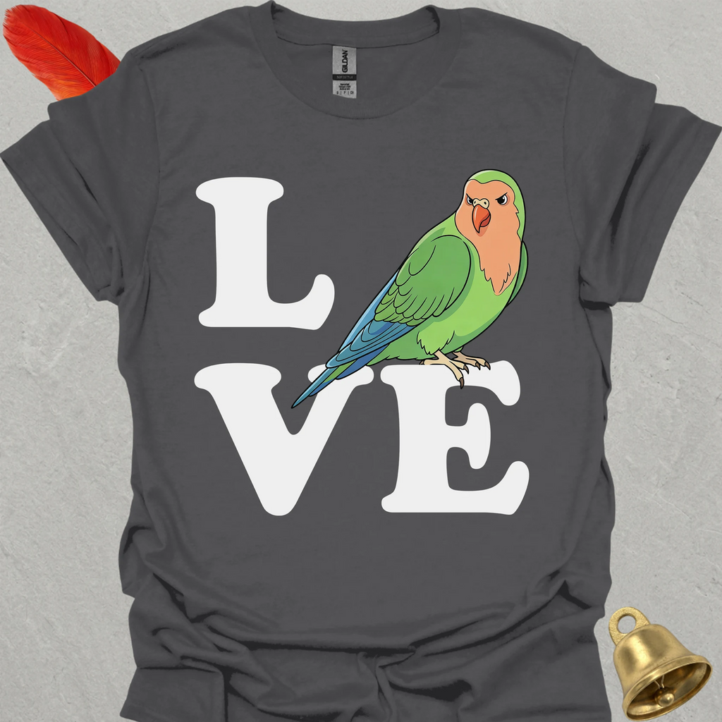 Peach-Faced Lovebird Bird Love T-Shirt