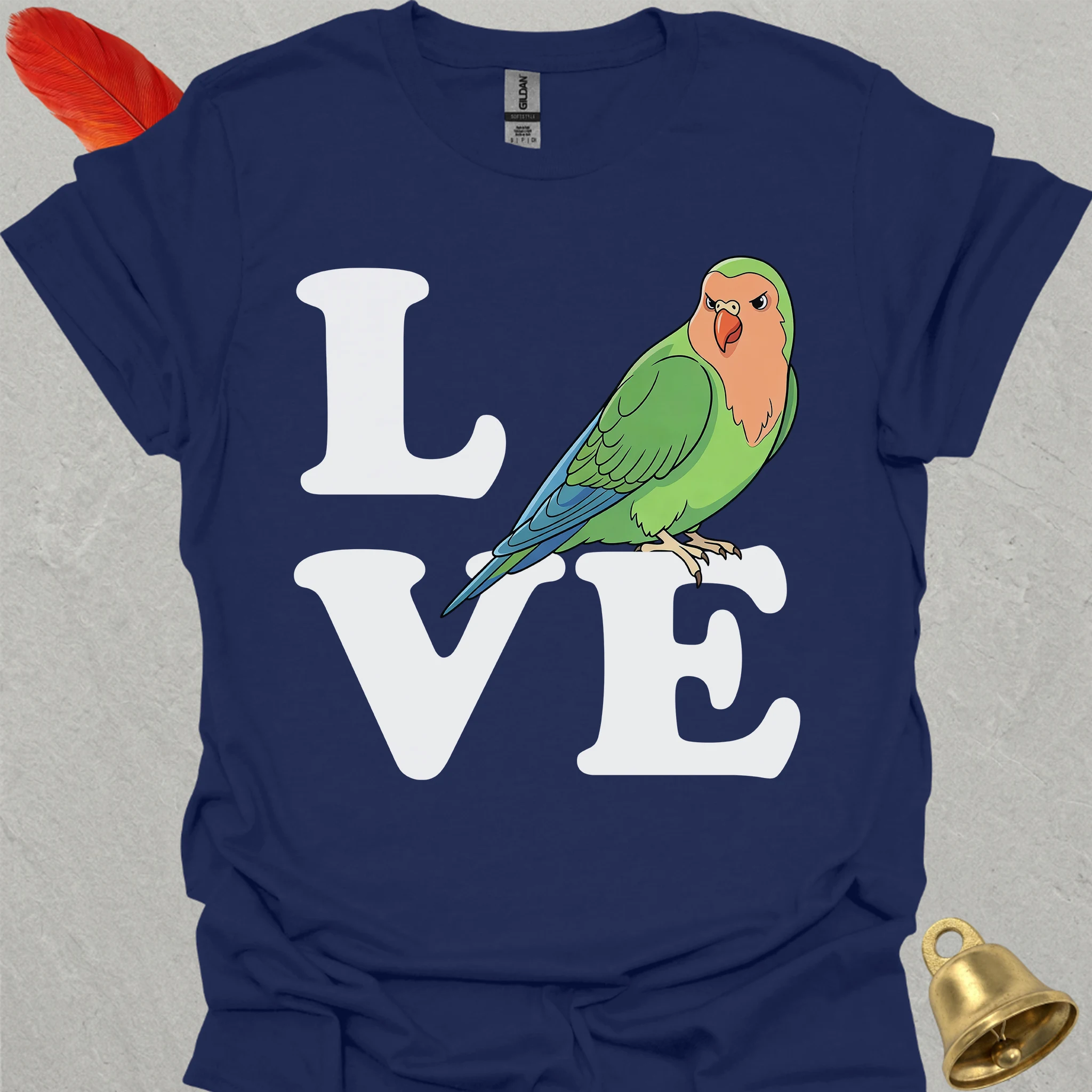 Peach-Faced Lovebird Bird Love T-Shirt