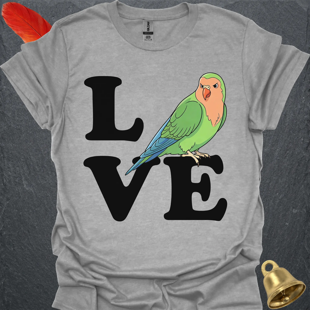 Peach-Faced Lovebird Bird Love T-Shirt