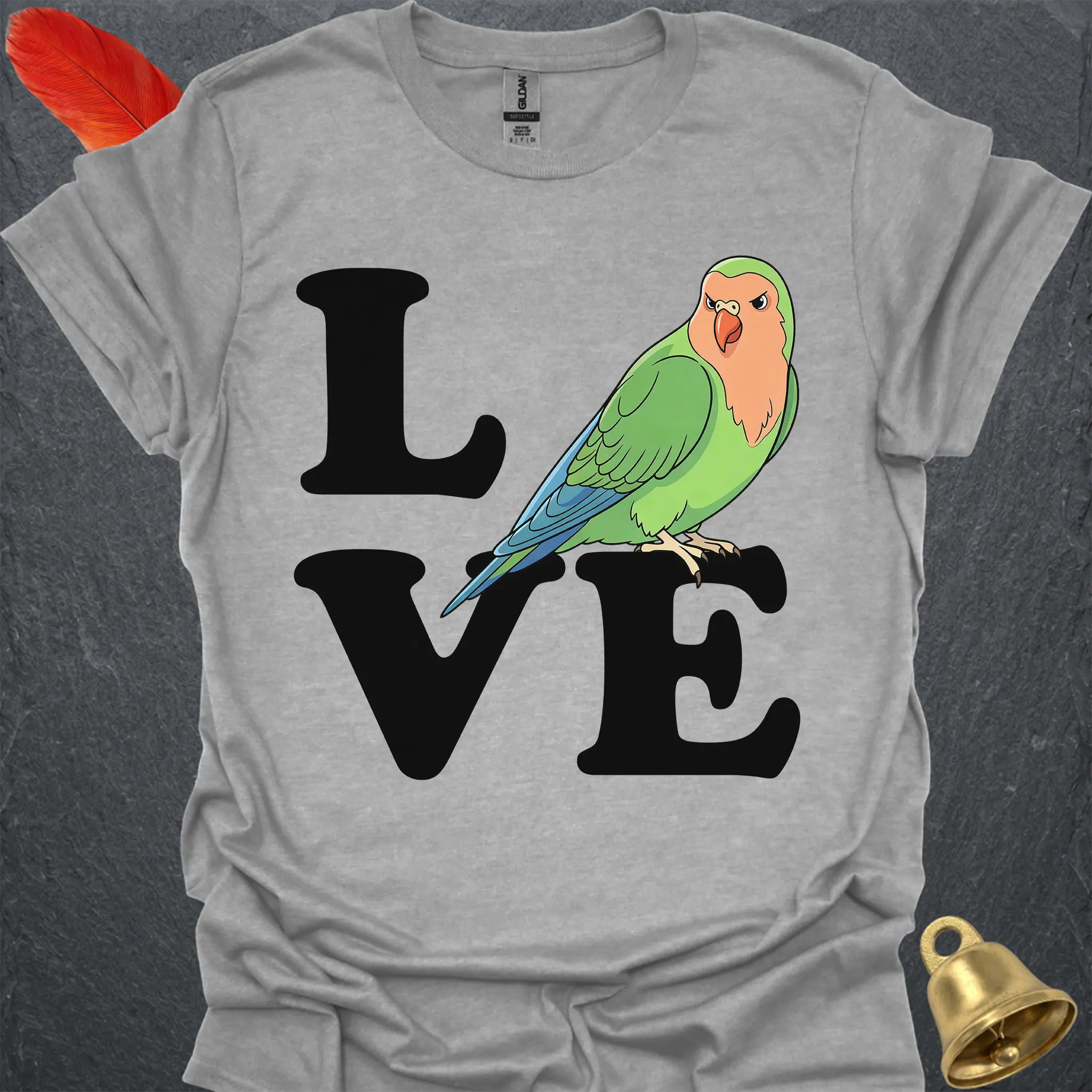 Peach-Faced Lovebird Bird Love T-Shirt