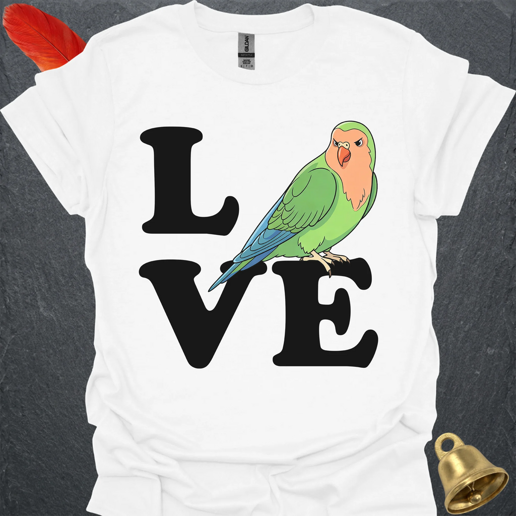 Peach-Faced Lovebird Bird Love T-Shirt