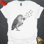Peach-Faced Lovebird Blowing Wishes T-Shirt