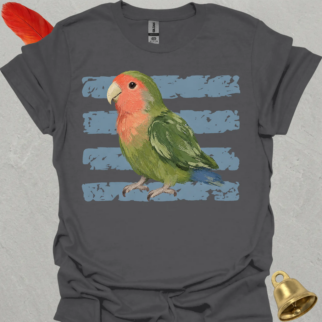 Peach-Faced Lovebird Brush T-Shirt