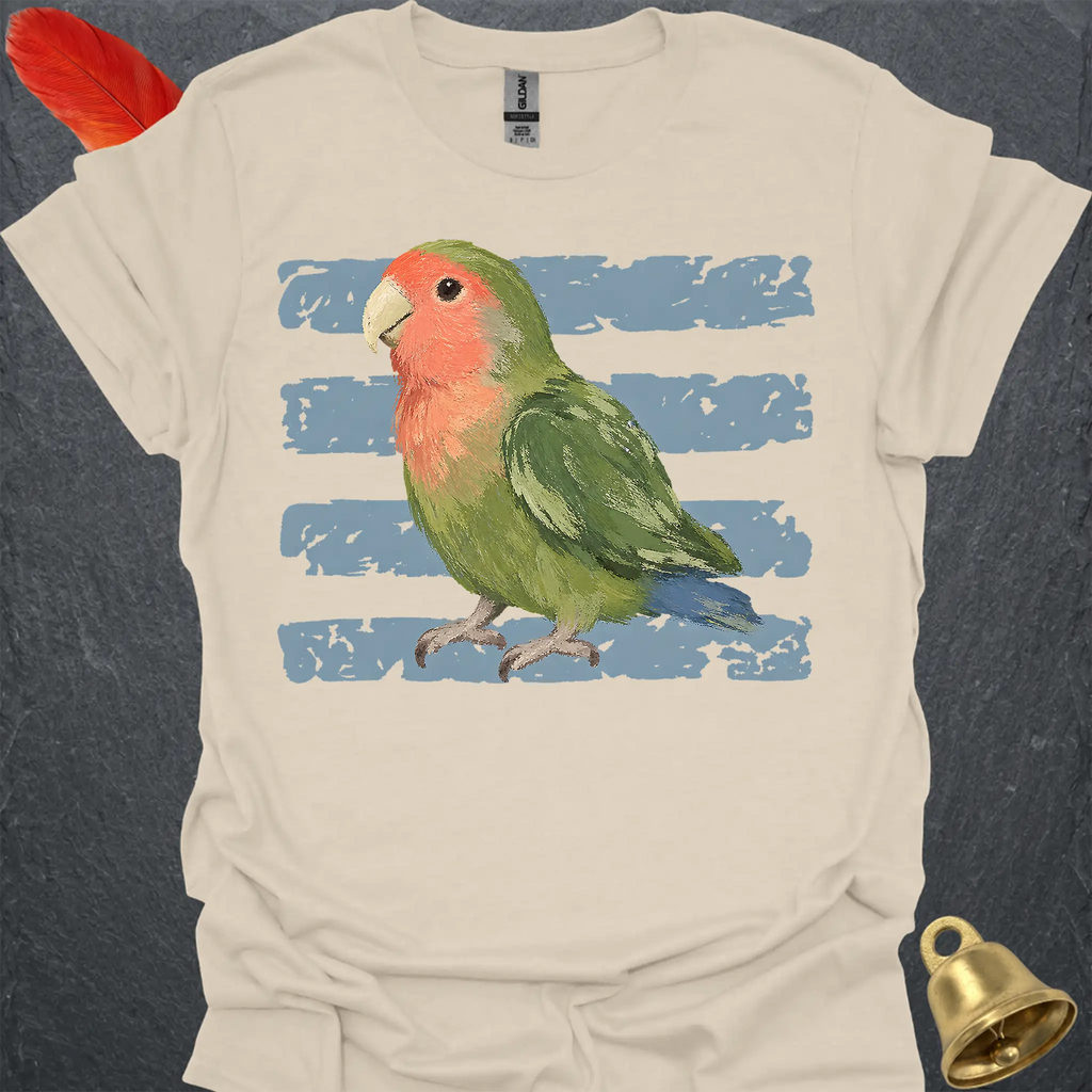 Peach-Faced Lovebird Brush T-Shirt
