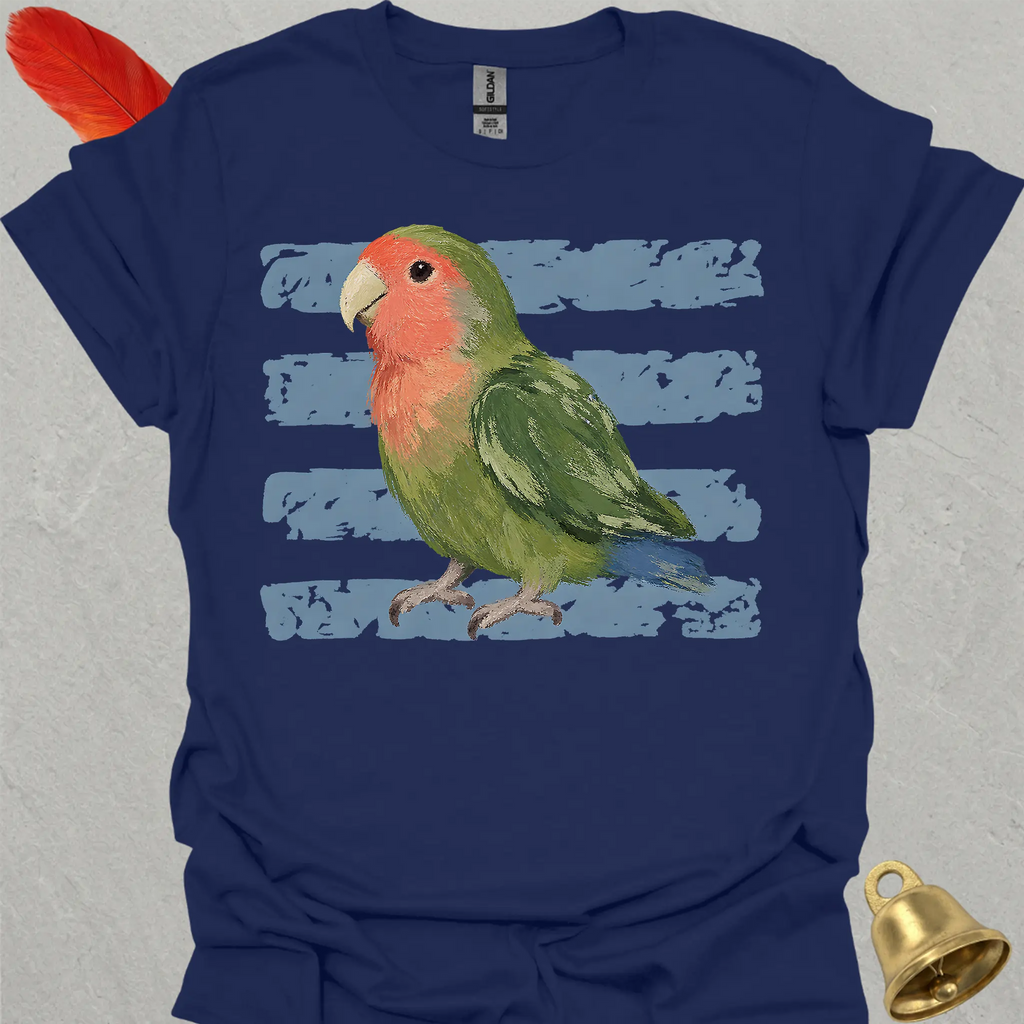 Peach-Faced Lovebird Brush T-Shirt