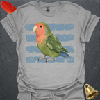 Peach-Faced Lovebird Brush T-Shirt