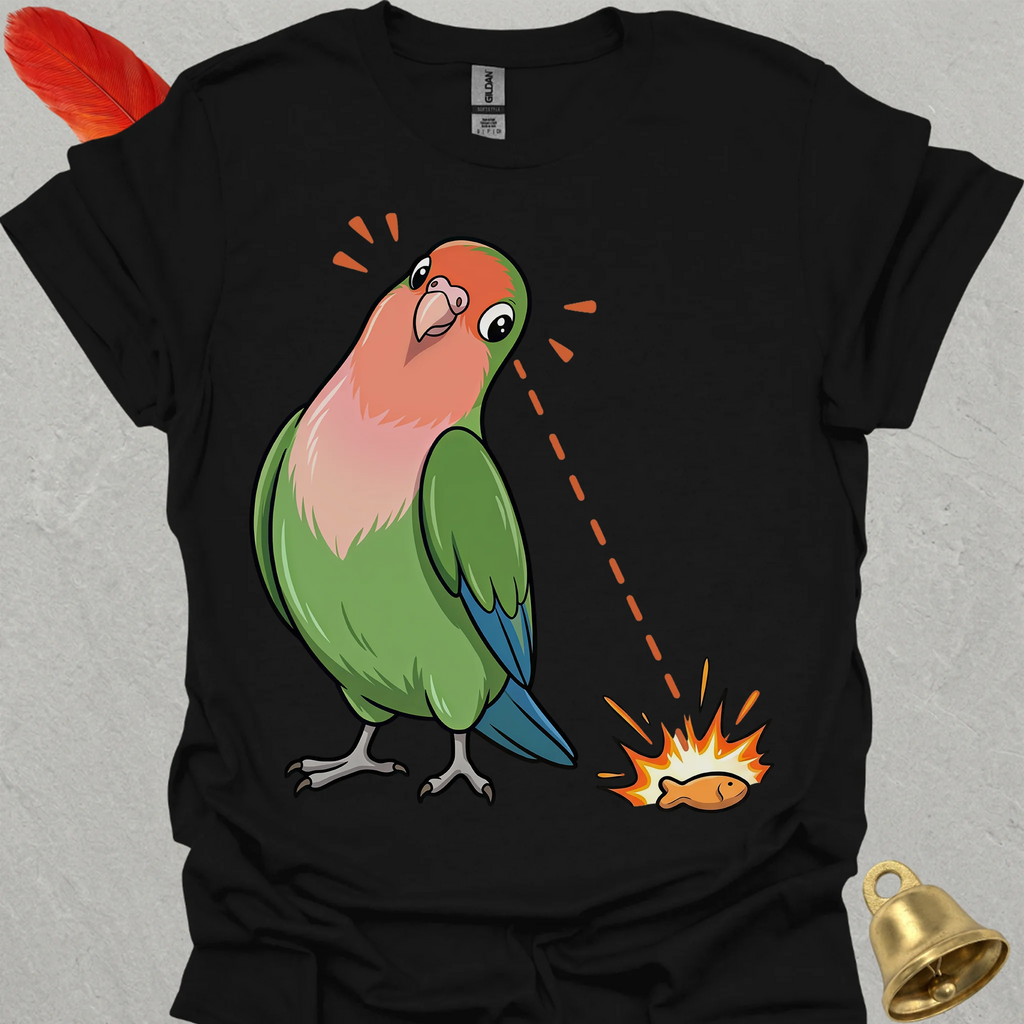 Peach-Faced Lovebird Eye on Prize T-Shirt