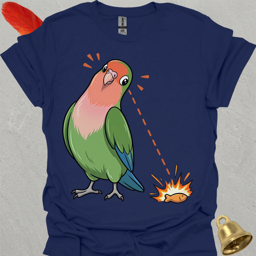 Peach-Faced Lovebird Eye on Prize T-Shirt