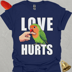 Peach-Faced Lovebird Love Hurts T-Shirt
