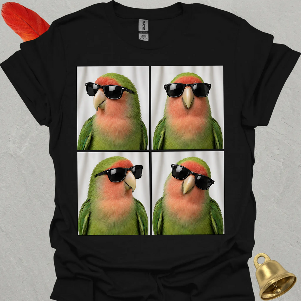 Peach-Faced Lovebird Photobooth T-Shirt