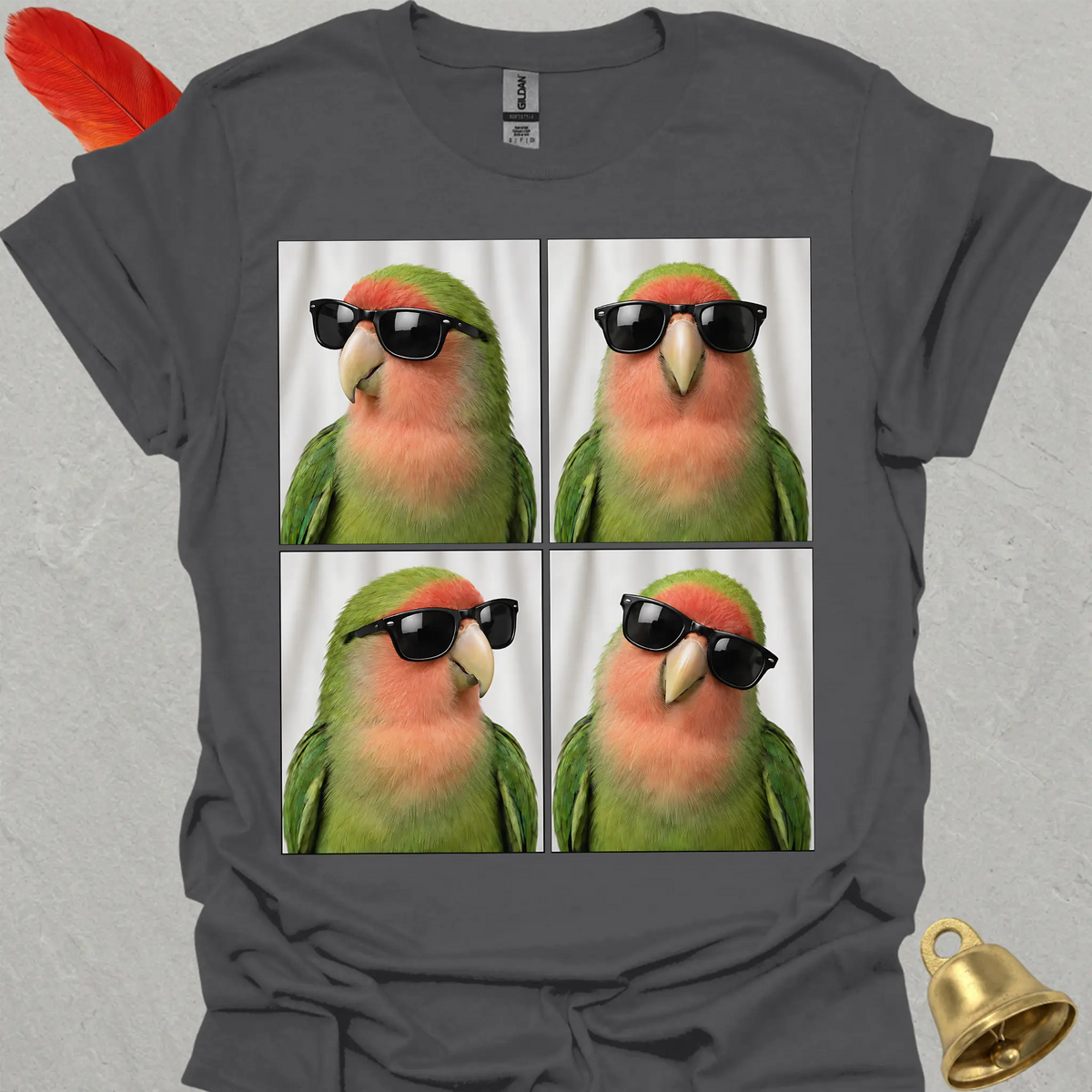 Peach-Faced Lovebird Photobooth T-Shirt