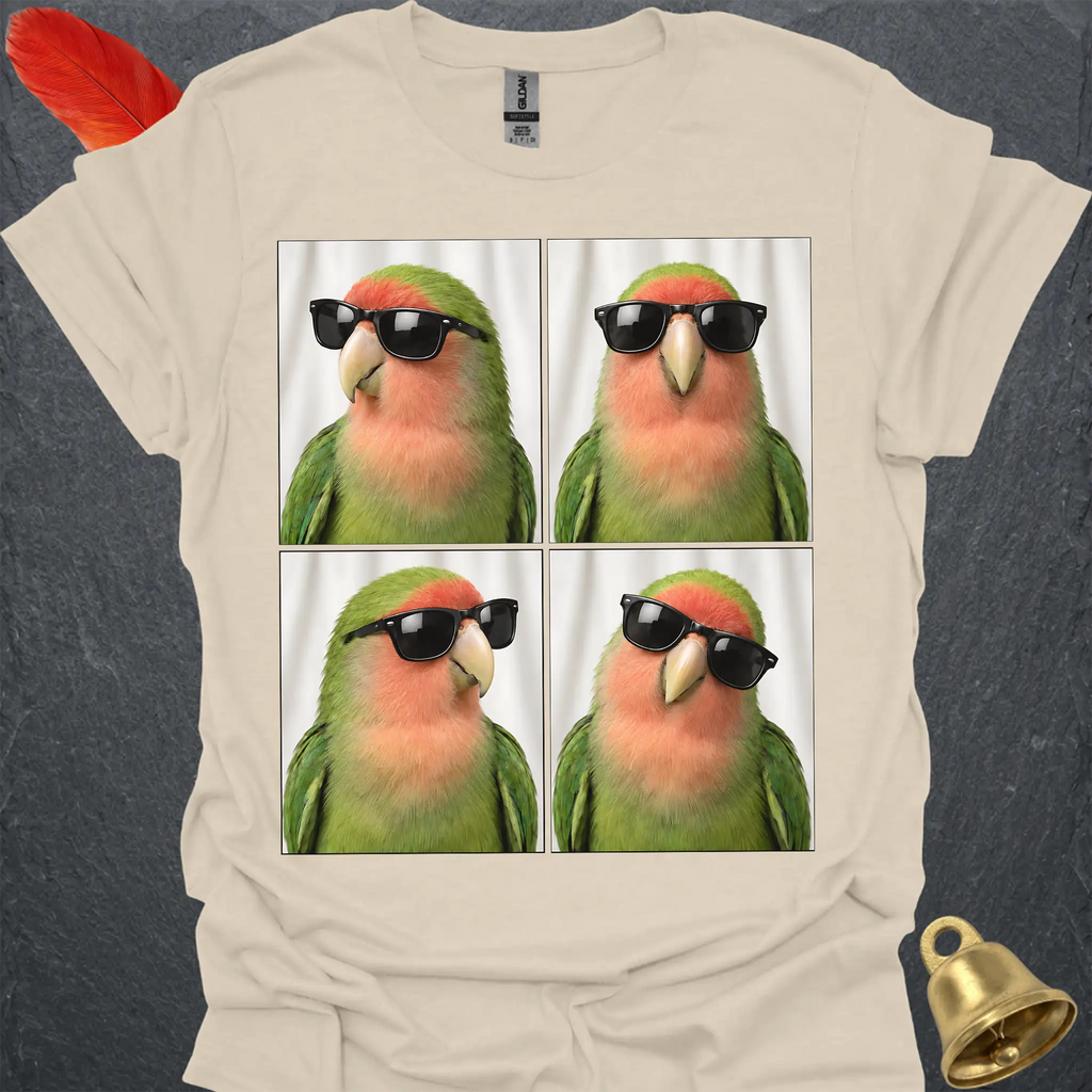 Peach-Faced Lovebird Photobooth T-Shirt