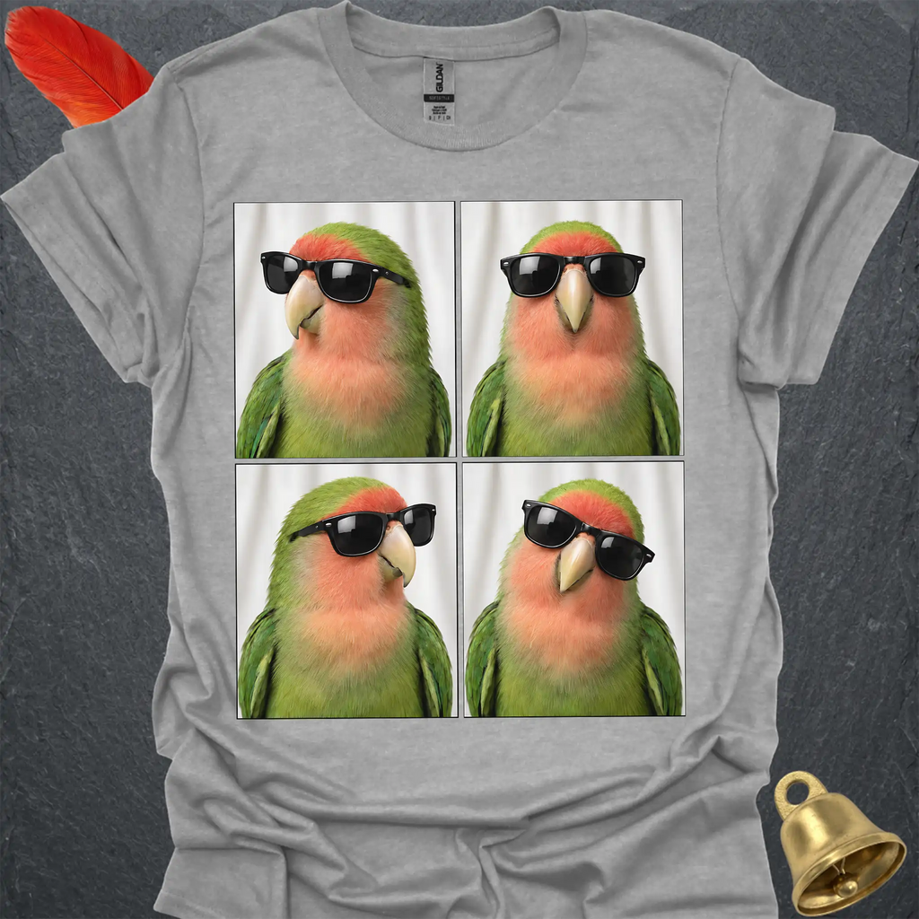 Peach-Faced Lovebird Photobooth T-Shirt