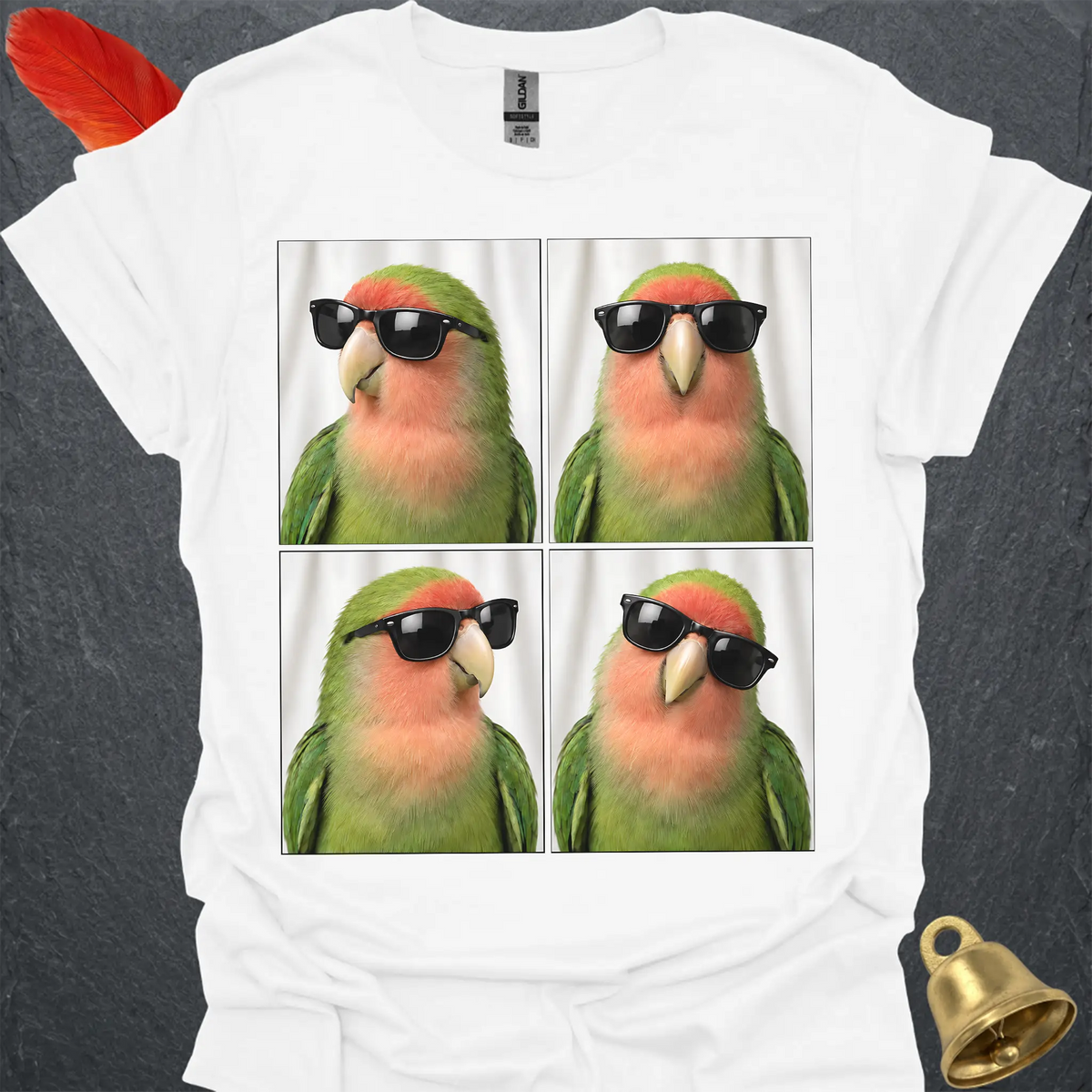 Peach-Faced Lovebird Photobooth T-Shirt