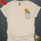 Peach-Faced Lovebird Pocket T-Shirt