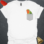 Peach-Faced Lovebird Pocket T-Shirt