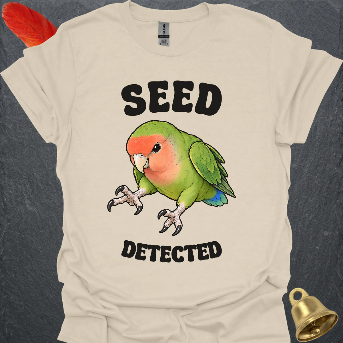 Peach-Faced Lovebird Seed Detected T-Shirt