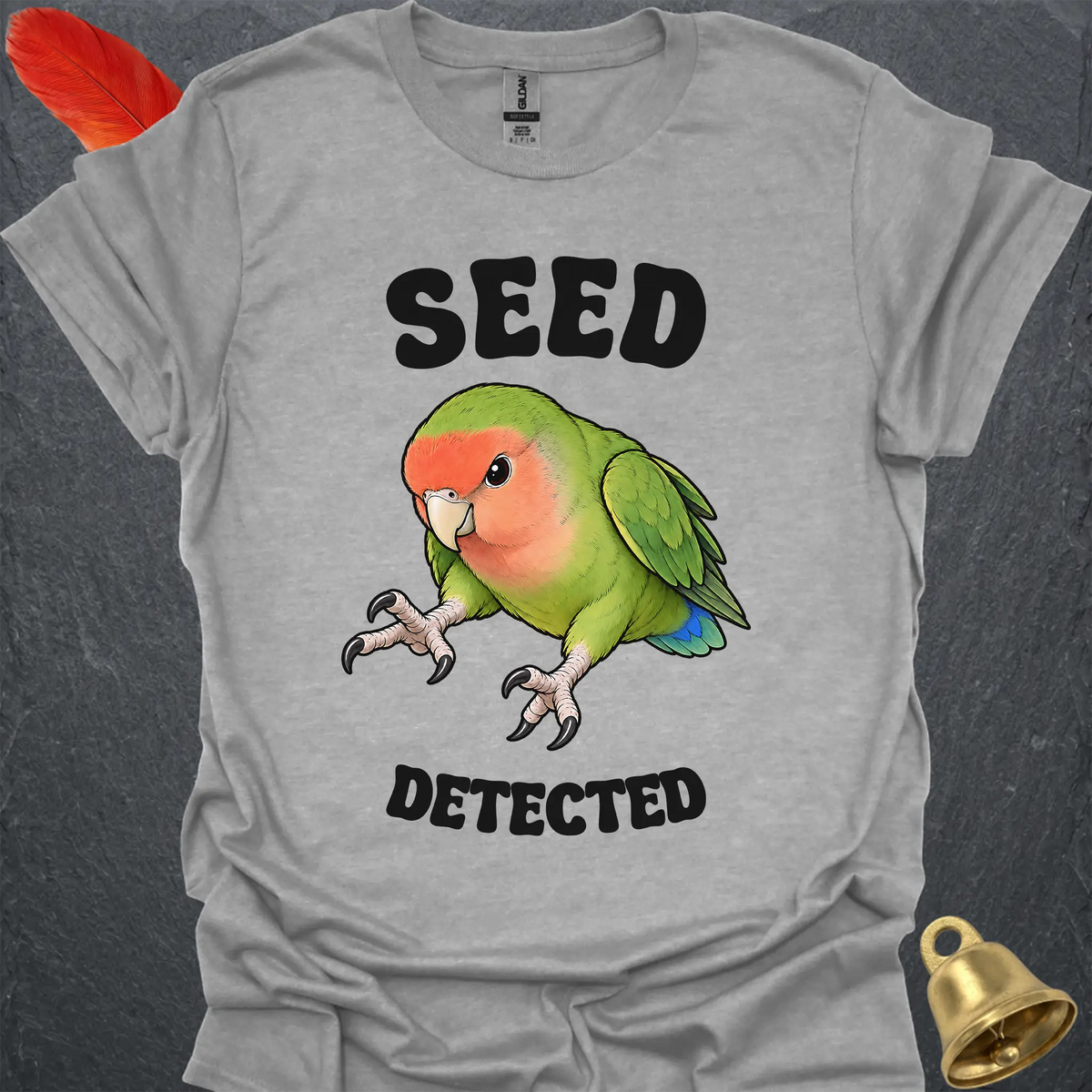 Peach-Faced Lovebird Seed Detected T-Shirt