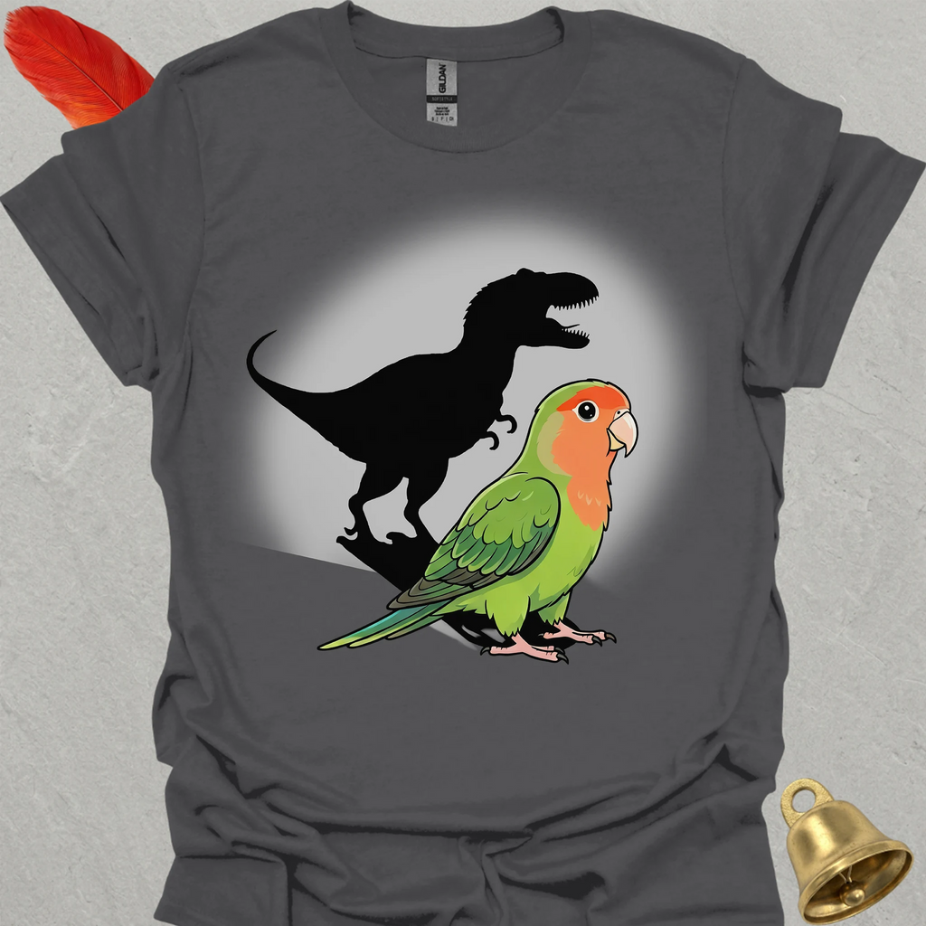 Peach-Faced Lovebird T-Rex T-Shirt