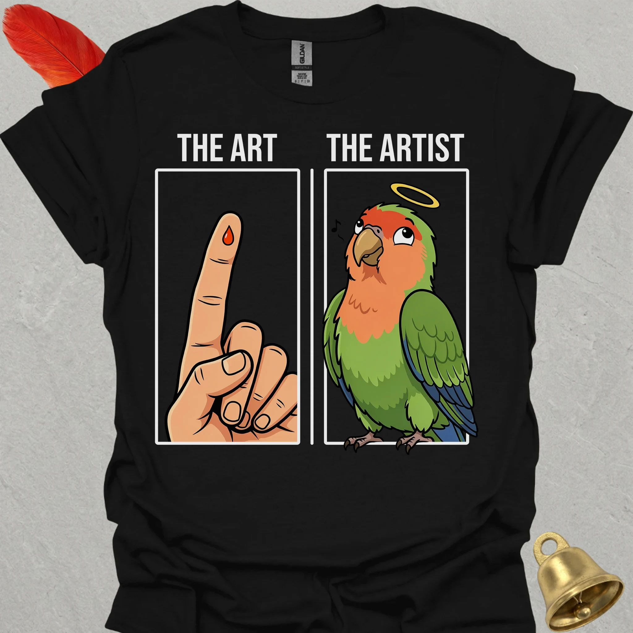 Peach-Faced Lovebird The Artist T-Shirt