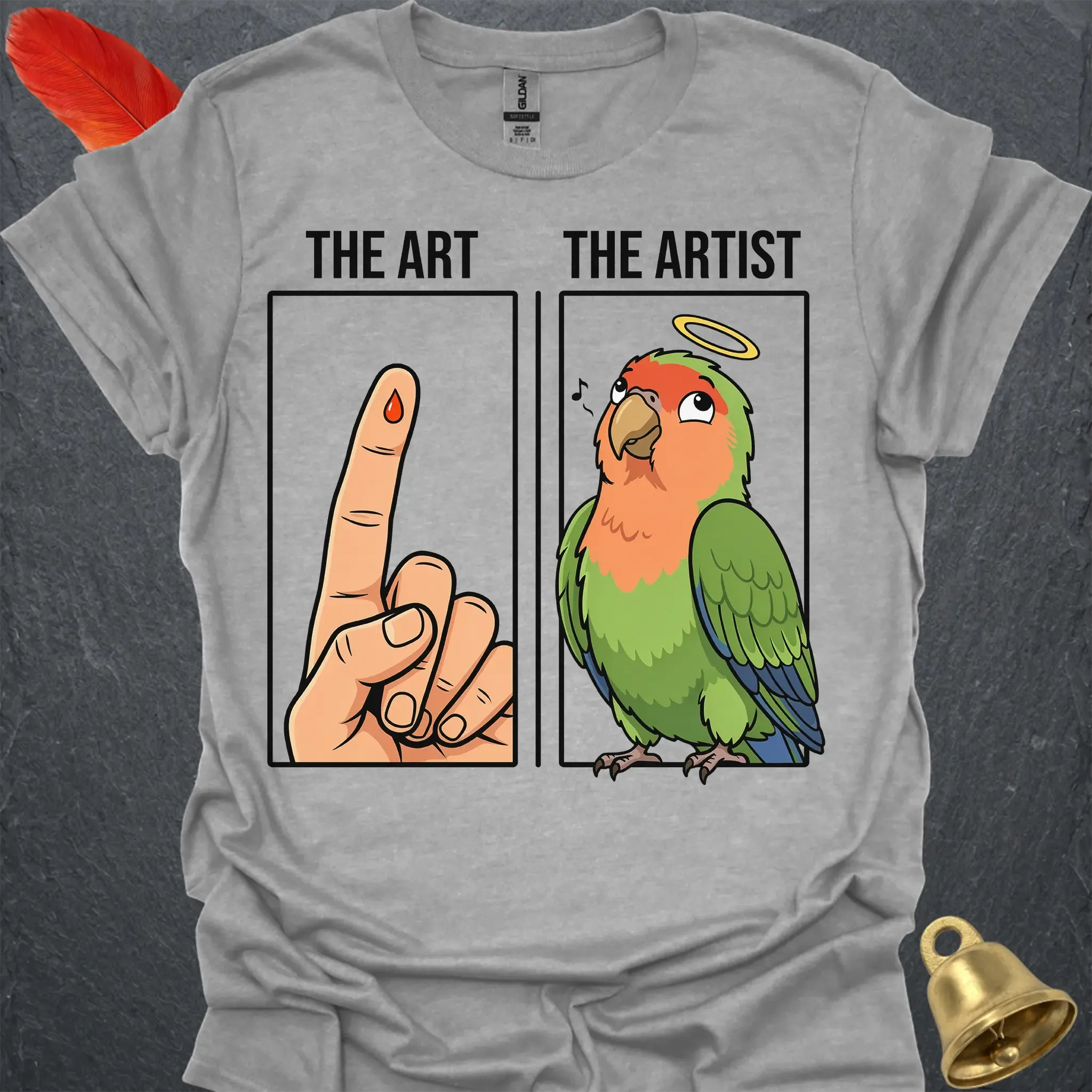 Peach-Faced Lovebird The Artist T-Shirt