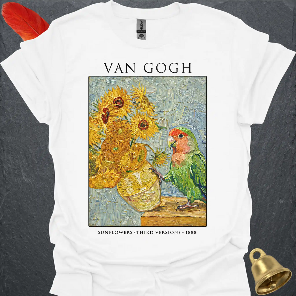 Peach-Faced Lovebird Van Gogh T-Shirt