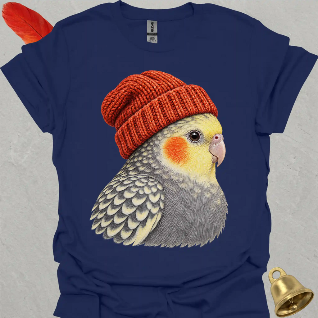 Pearl Cockatiel Beanie T-Shirt