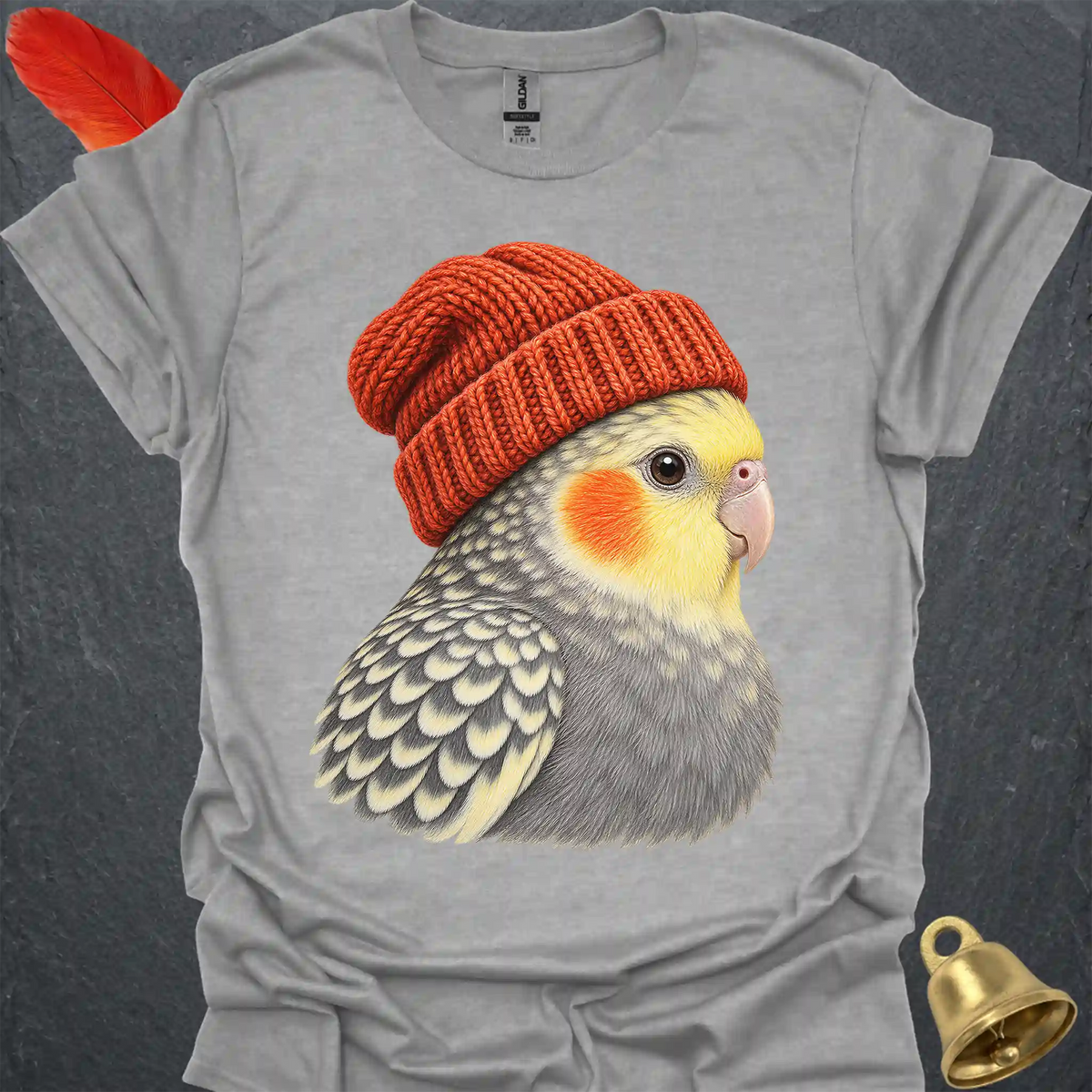 Pearl Cockatiel Beanie T-Shirt