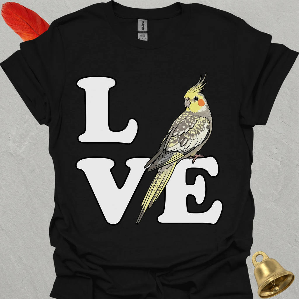 Pearl Cockatiel Bird Love T-Shirt