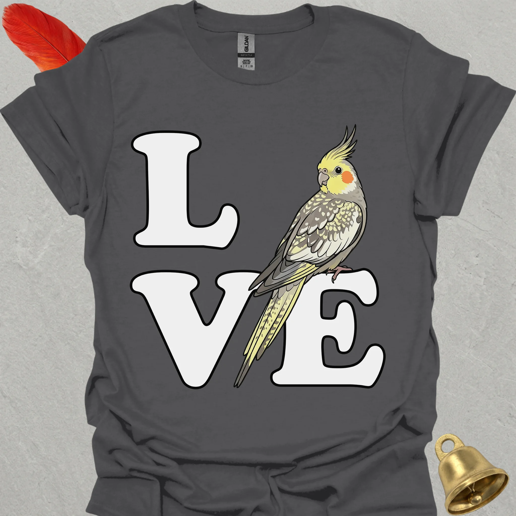 Pearl Cockatiel Bird Love T-Shirt