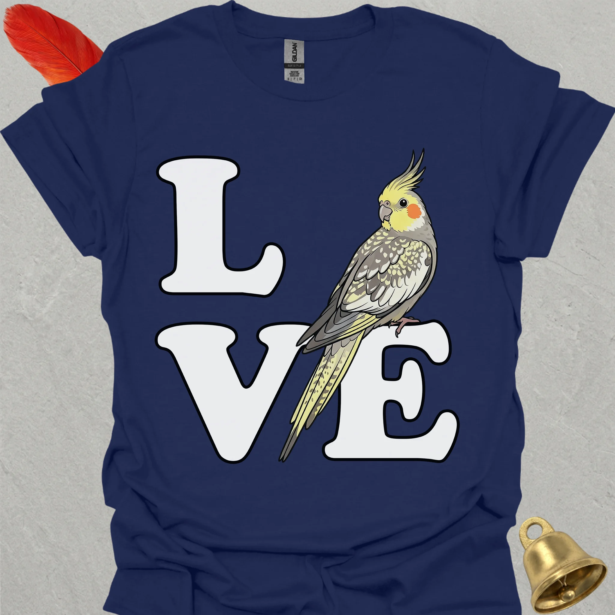 Pearl Cockatiel Bird Love T-Shirt