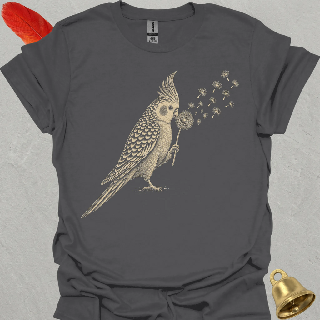 Pearl Cockatiel Blowing Wishes T-Shirt