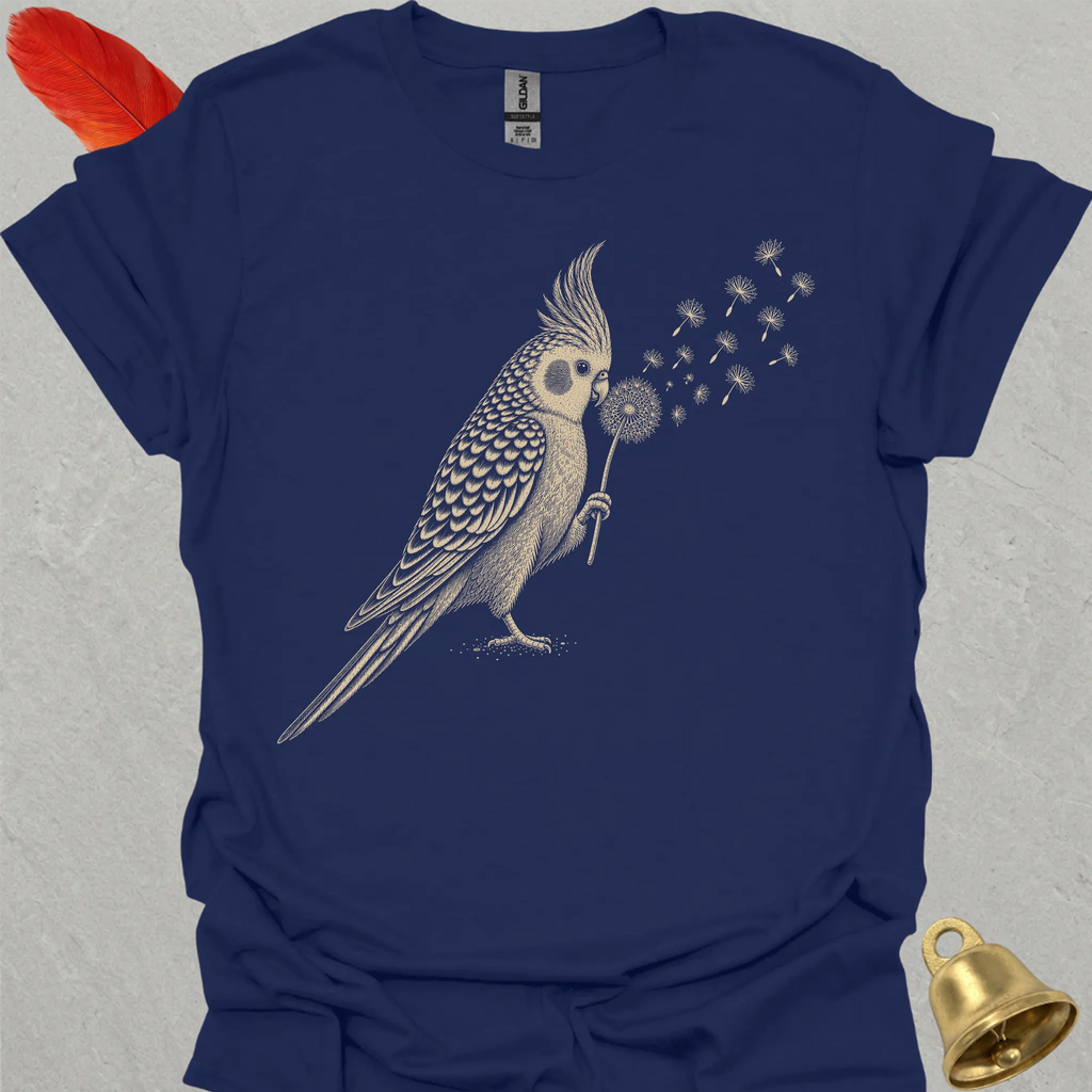 Pearl Cockatiel Blowing Wishes T-Shirt
