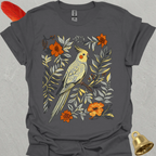 Pearl Cockatiel Boho Flower T-Shirt