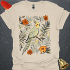Pearl Cockatiel Boho Flower T-Shirt