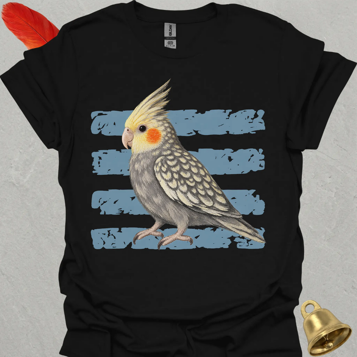 Pearl Cockatiel Brush T-Shirt