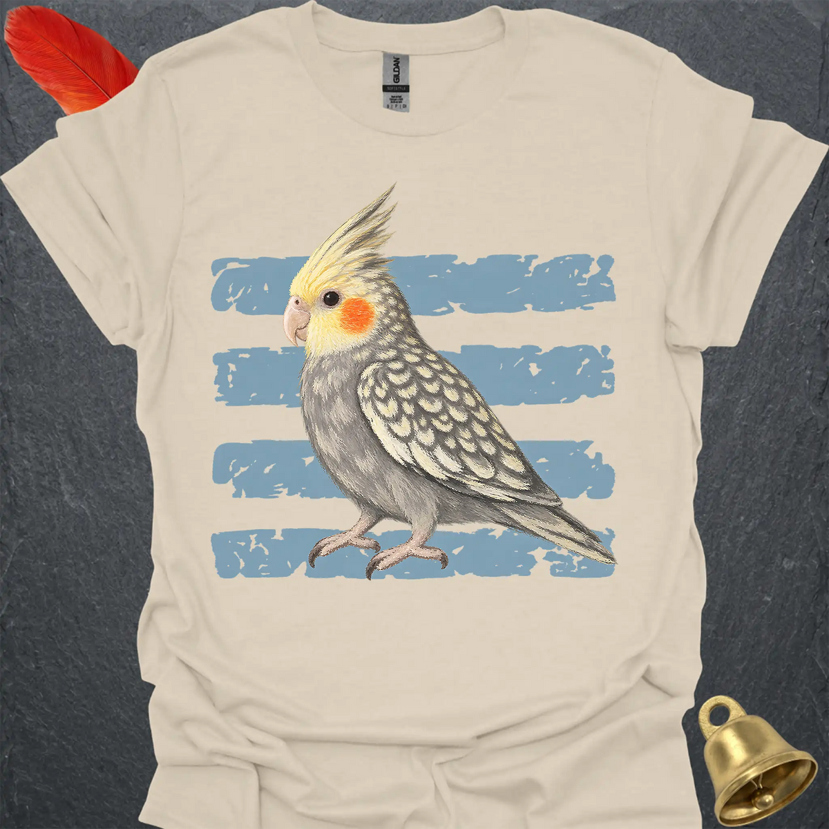 Pearl Cockatiel Brush T-Shirt