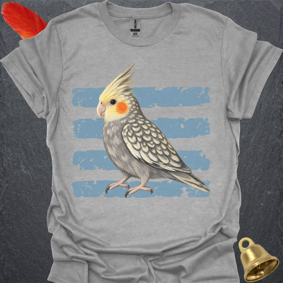 Pearl Cockatiel Brush T-Shirt