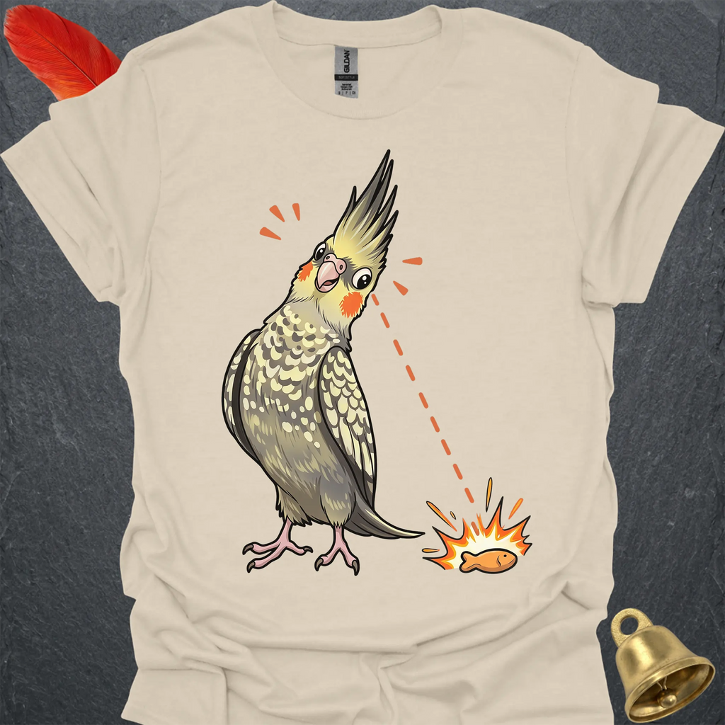 Pearl Cockatiel Eye on Prize T-Shirt