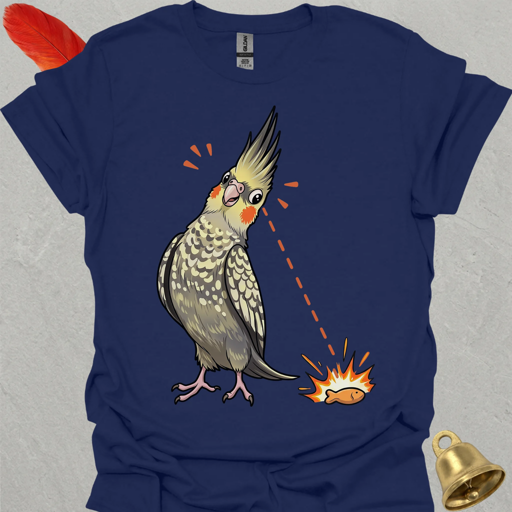 Pearl Cockatiel Eye on Prize T-Shirt