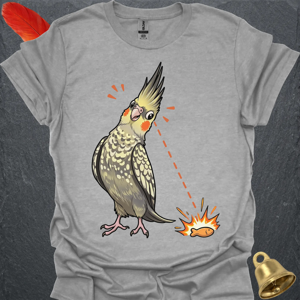 Pearl Cockatiel Eye on Prize T-Shirt