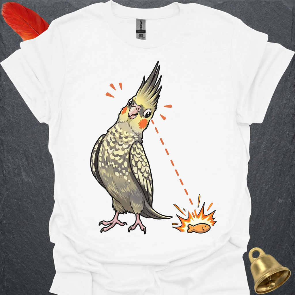 Pearl Cockatiel Eye on Prize T-Shirt