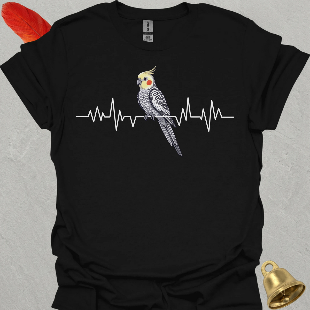 Pearl Cockatiel Heartbeat T-Shirt