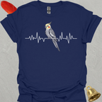 Pearl Cockatiel Heartbeat T-Shirt
