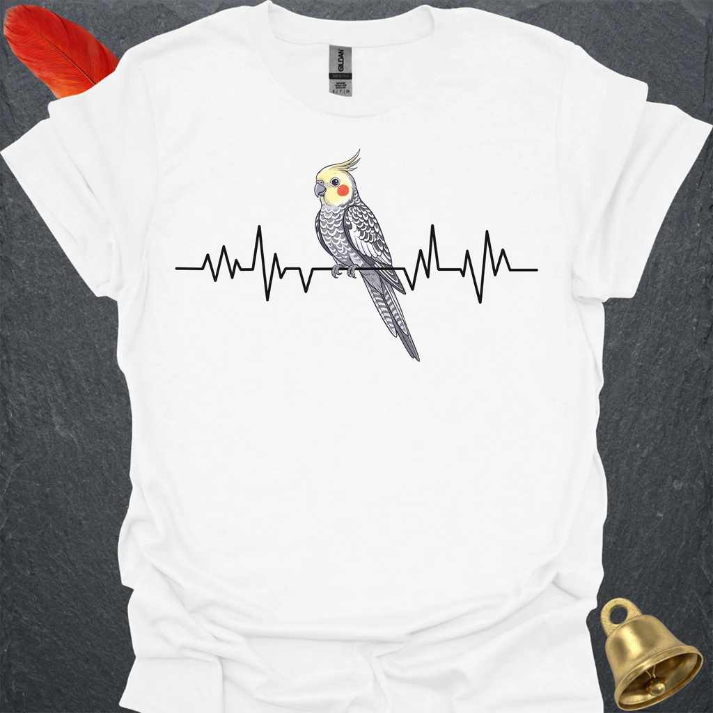 Pearl Cockatiel Heartbeat T-Shirt