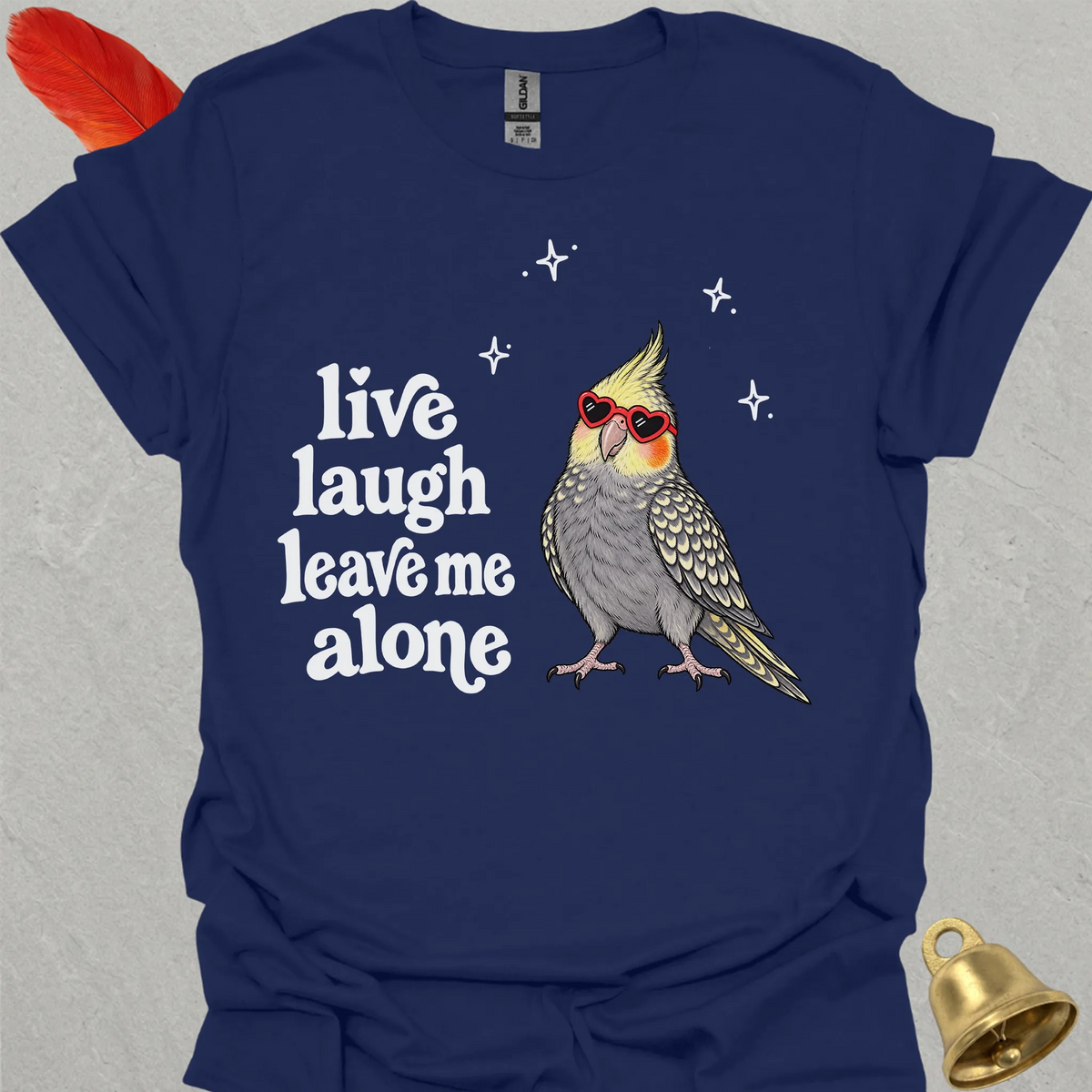 Pearl Cockatiel Live Laugh T-Shirt